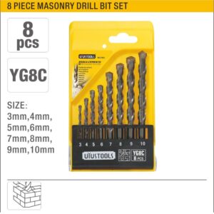 UYUS TOOLS MASONARY DRILL BIT SET (8PCS)